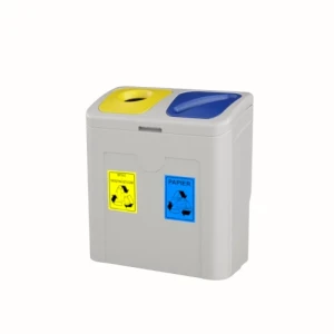 Pojemnik do segregacji odpadów TUDE SORT zestaw na 2 frakcje