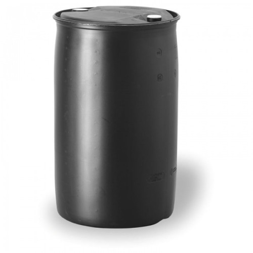 Beczka czarna plastikowa 220L UŻYWANA dwuotworowa