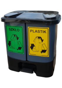 Pojemnik DUO do segregacji odpadów